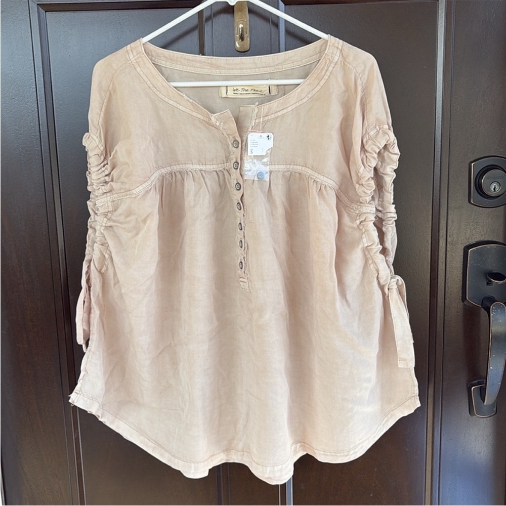 NWT Free People Summer Love Top Dust Storm Oversized Small - Picture 3 of 9
